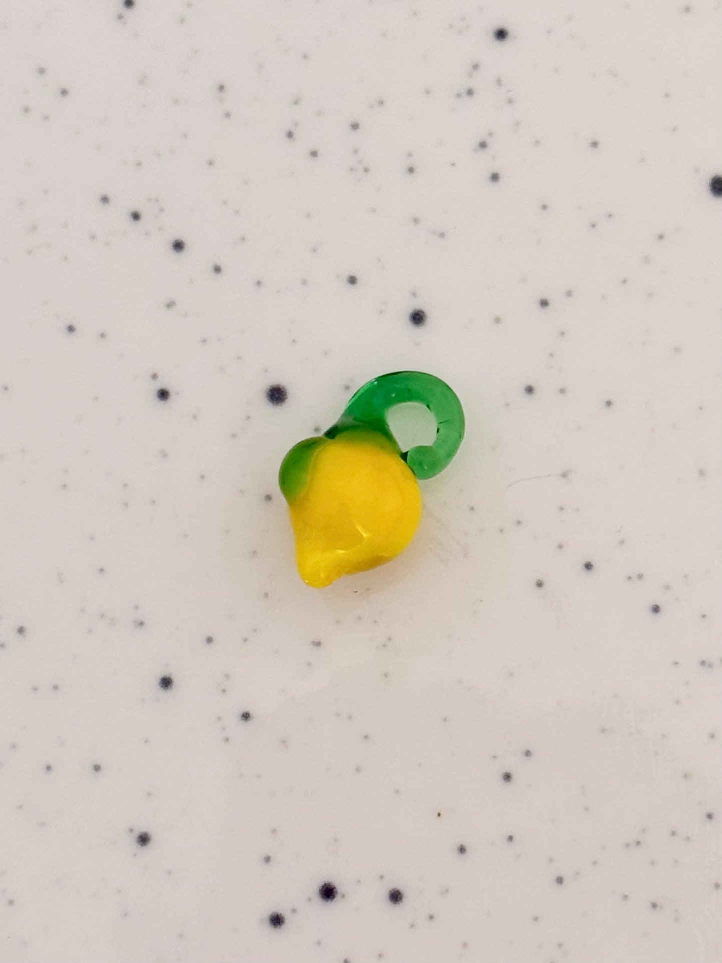Glass Lemon Charm