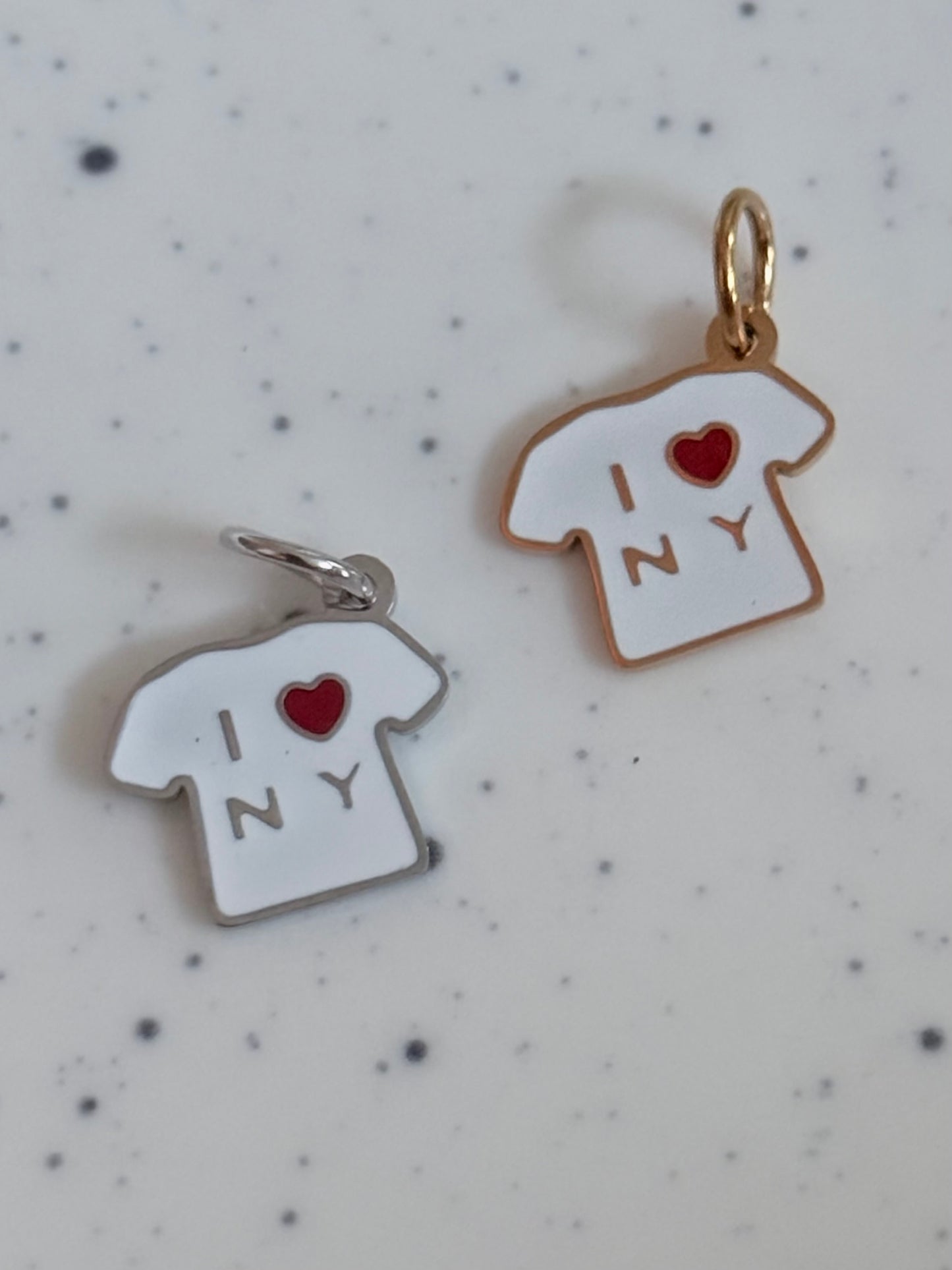 “I <3 NY” T Shirt Charm