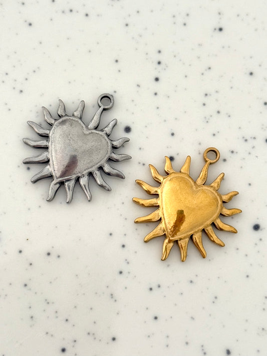 Spiked Heart Charm