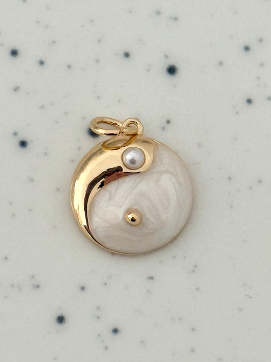 Ying & Yang Gold Charm