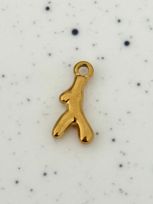 Gold Coral Charm
