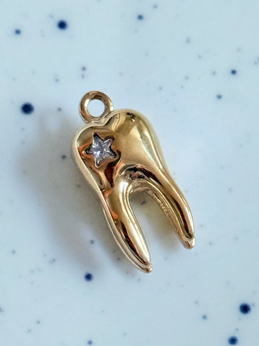 Gold Tooth Gem Charm