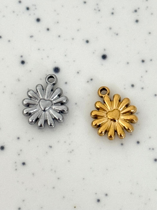 Small Spiked Heart Charm