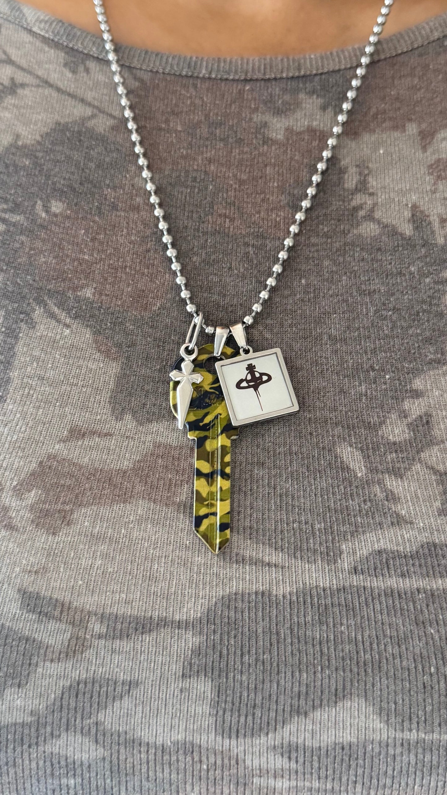 The “Unlock The Camo” Charm Necklace