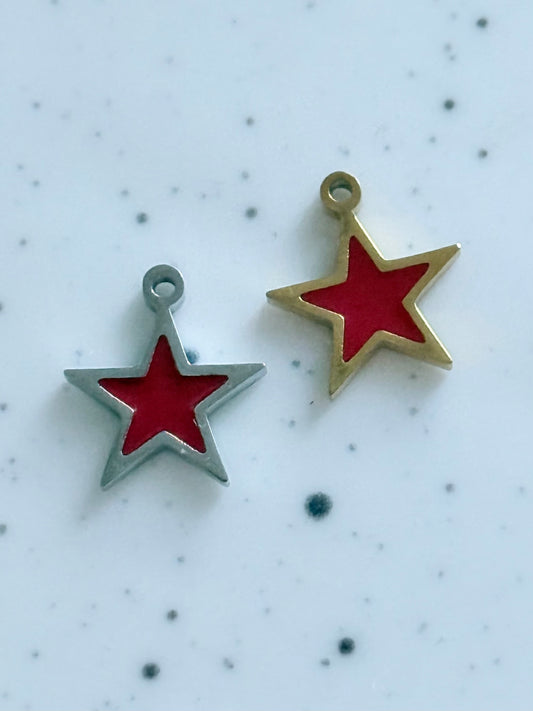 Red Star Charms
