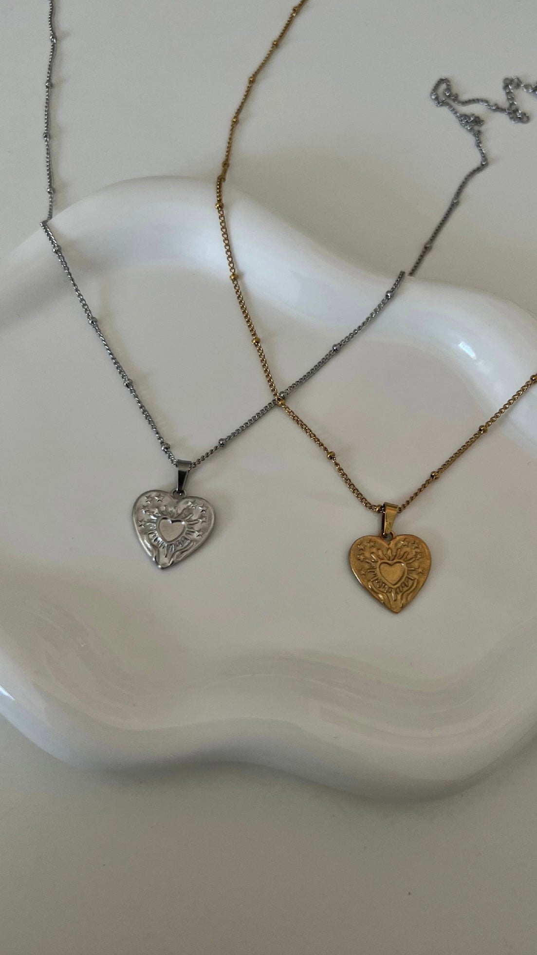 Stainless Steel Heart Pendant Necklace