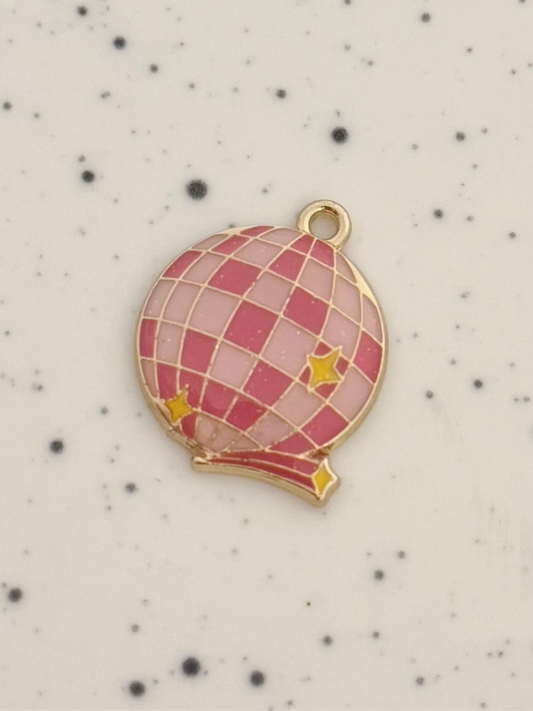 Disco Ball Gold Charm