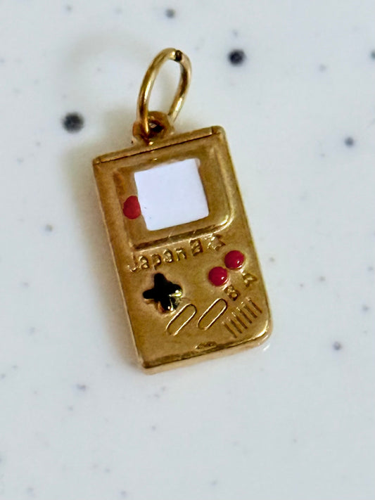 Gameboy Gold Charm