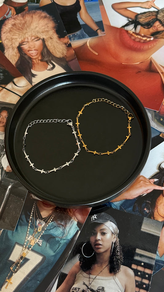 Cross Chain Bracelet