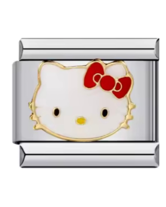 Hello Kitty Silver Italian Charm