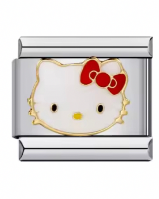 Hello Kitty Silver Italian Charm
