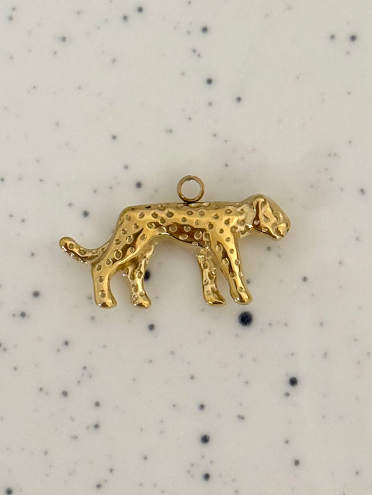 Gold Leopard Charm