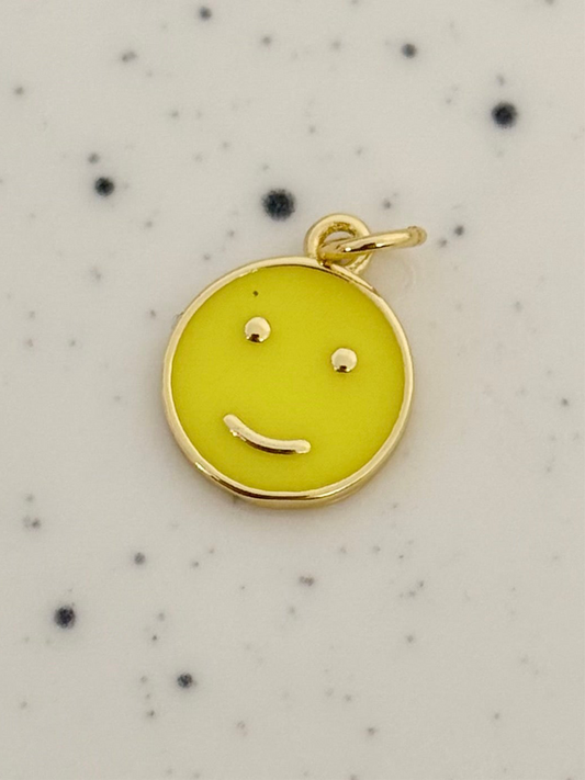 Yellow Smiley Face Charm