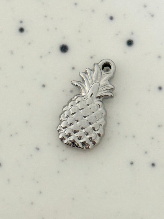 Silver Pinapple Charm