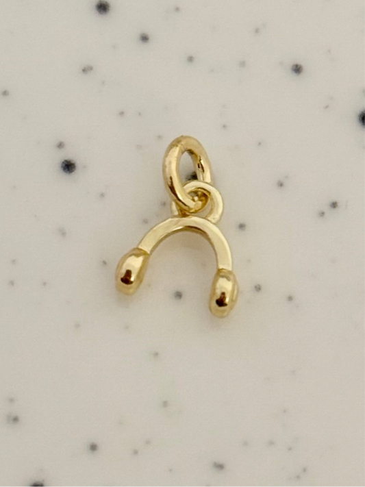 Tiny Gold Headphone Charm