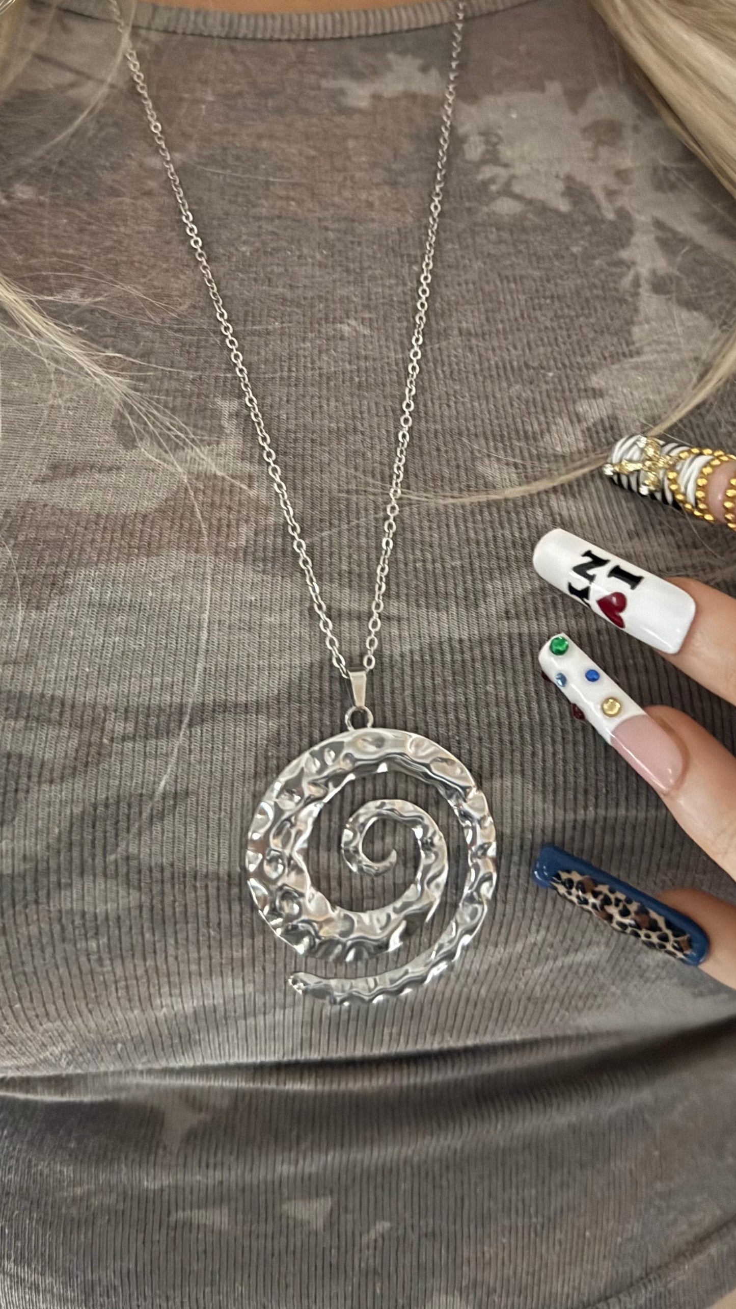 The “Hot Girl Spiral” Long Necklace
