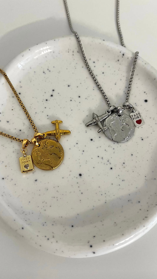 Aeroplane Mode Charm Necklace