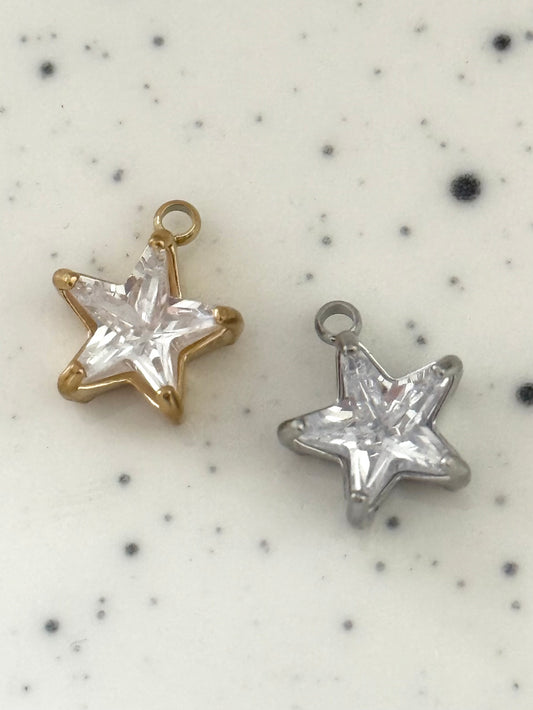 Zirconia Star Charms
