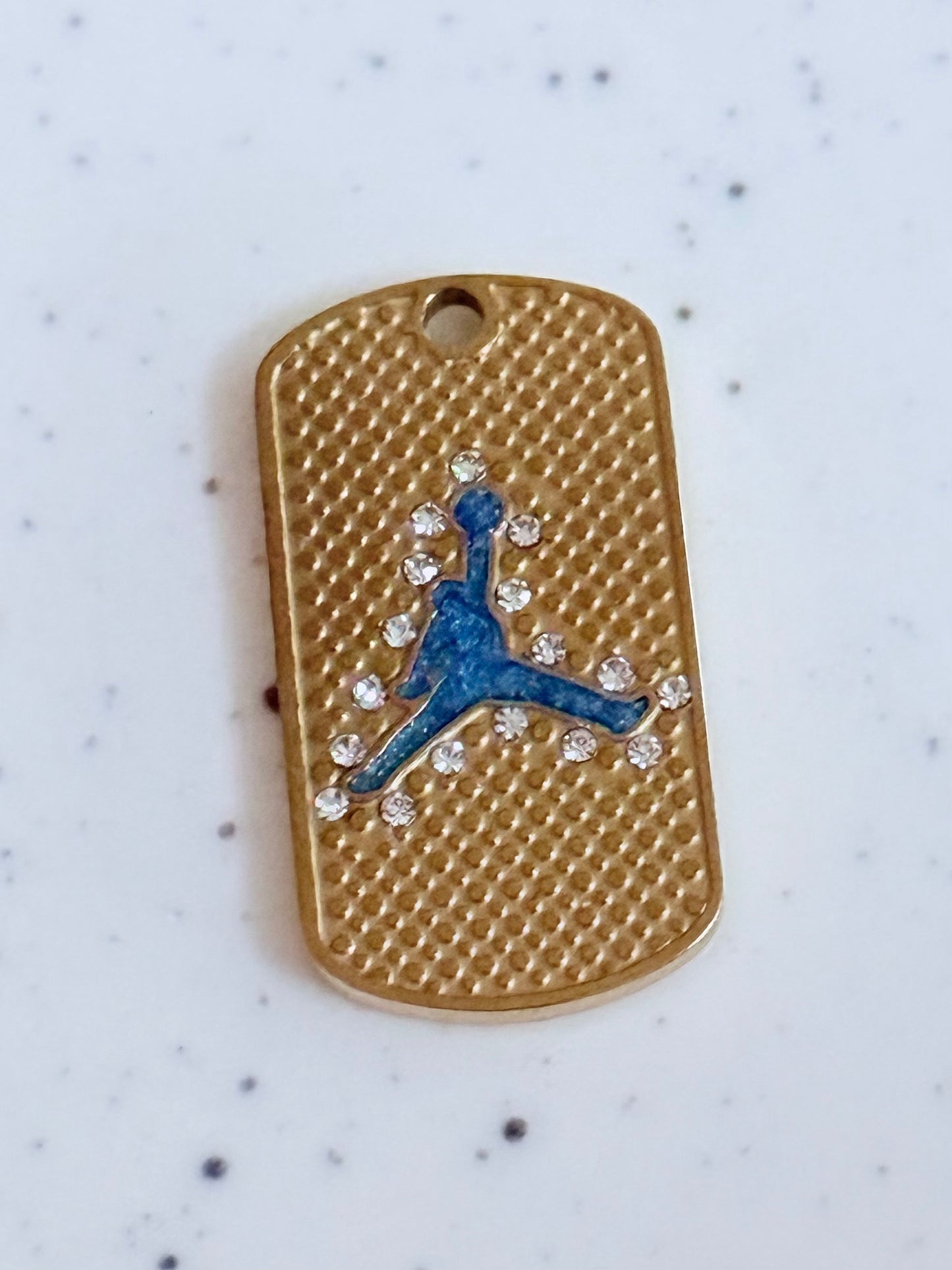 Basketball Dog Tag Charm