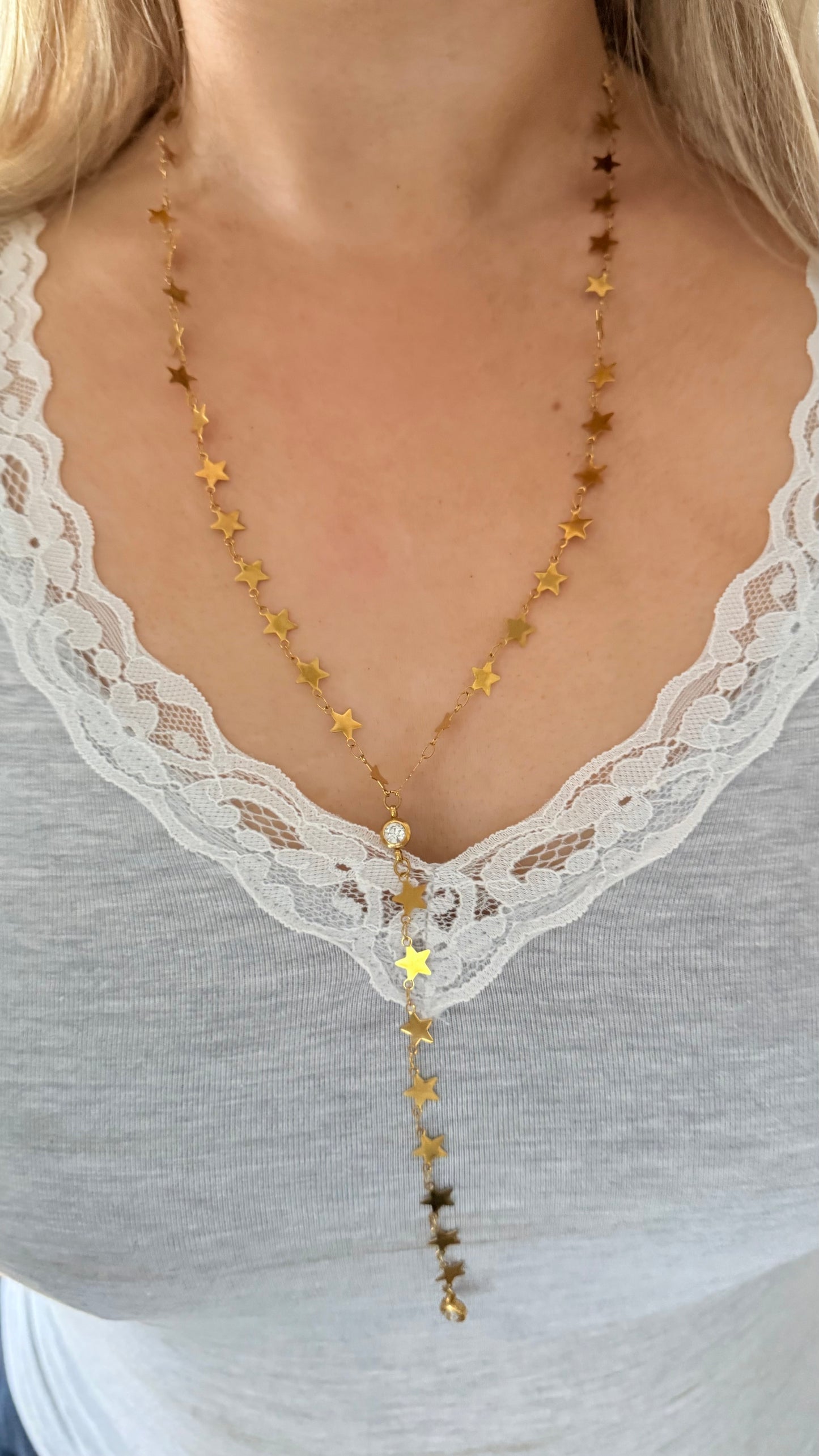 The “Star Girl” Gold Lariat Necklace