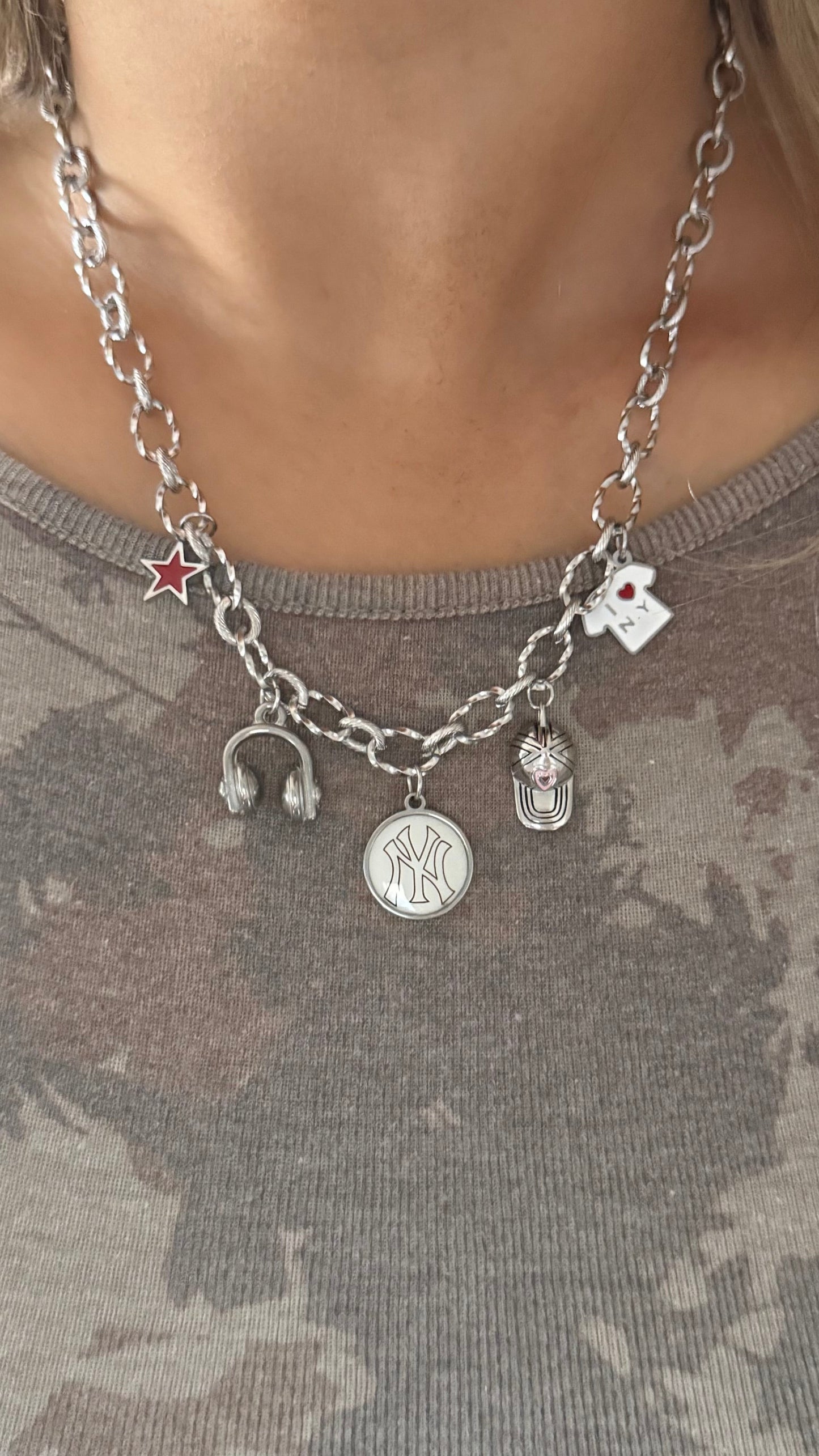 The “Is This Streetwear Enough?” Silver Charm Necklace