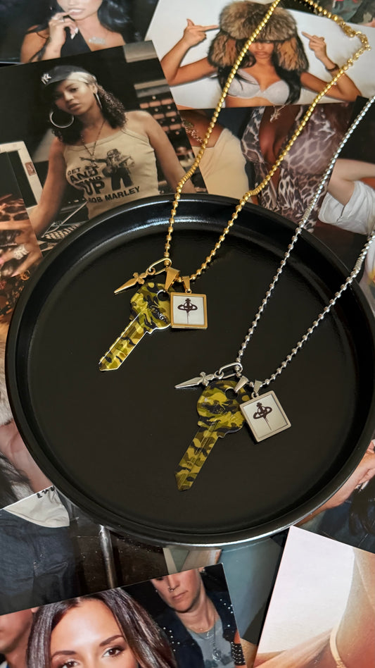 The “Unlock The Camo” Charm Necklace