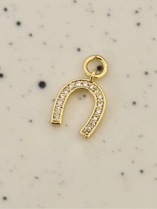 Embellished Gold Horse Shoe