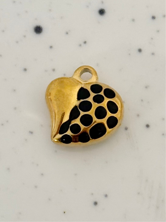 Gold Leopard Heart