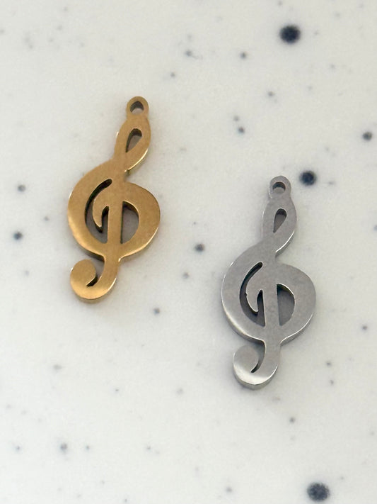 Musical Treble Clef Charm