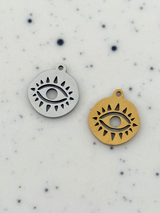 Evil Eye Circle Charm