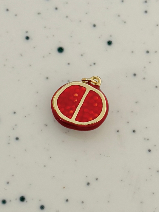 Pomegranate Gold Charm