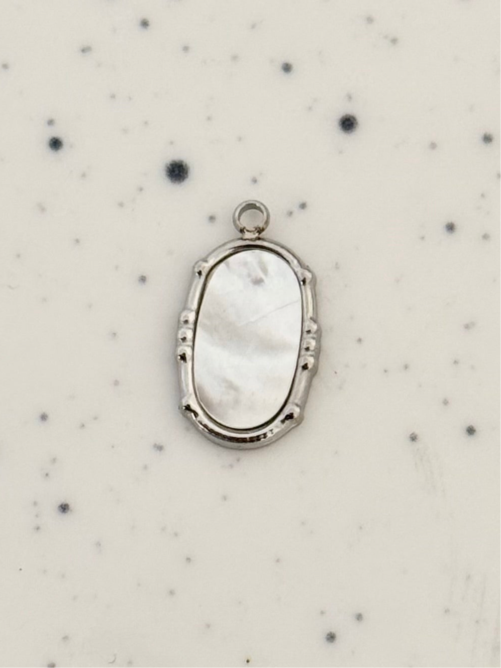 Silver Mirror Charm