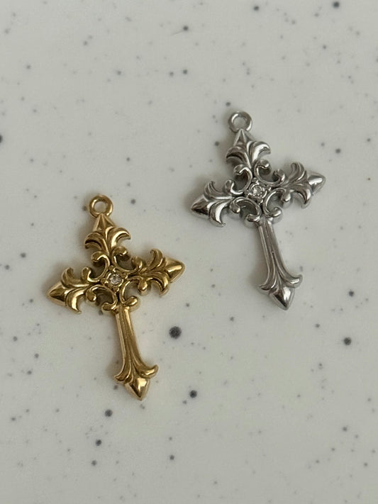 Ornate Gothic Cross Charm