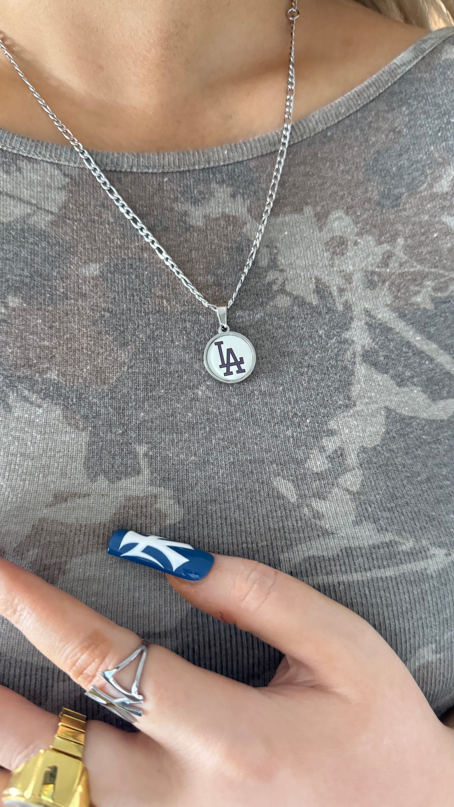 LA Pendant Necklace