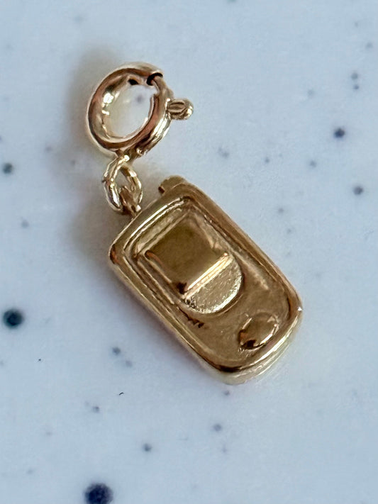 Gold Y2K Mobile Phone Charm