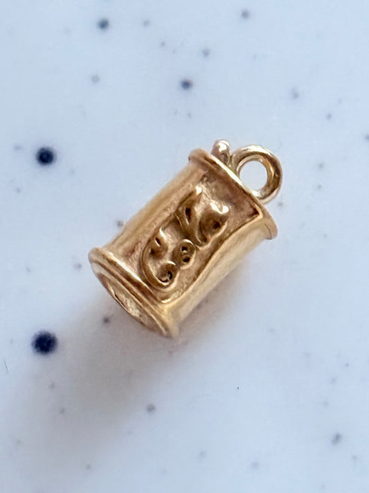 Gold Cola Can Charm