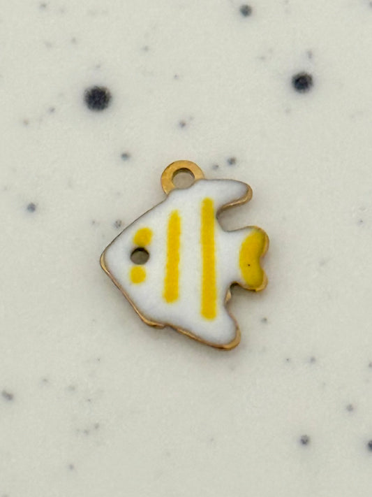 Small Yellow Fish Charm